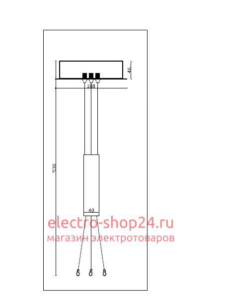 Крепление для подвесных светильников Maytoni Zon C032C-03-MG C032C-03-MG - магазин электротехники Electroshop