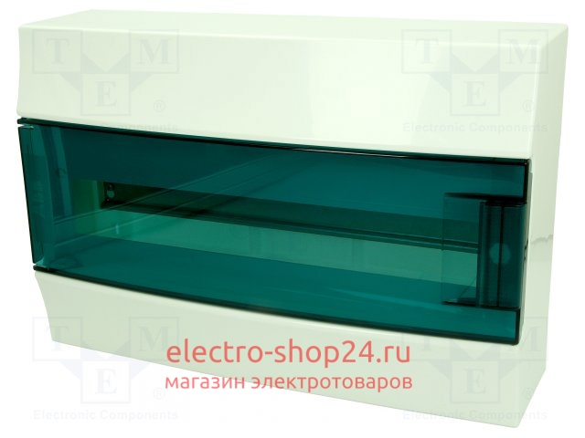Бокс настенный ABB Mistral41 на 18 модулей прозрачная дверь с клеммным блоком (1SPE007717F0821) - магазин электротехники Electroshop