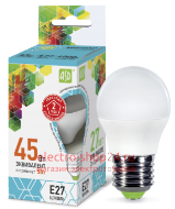 Лампа светодиодная LED-ШАР-standard 5Вт 230В Е27 4000К 450Лм ASD - магазин электротехники Electroshop