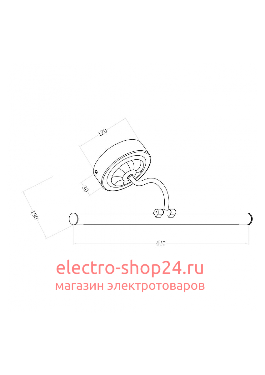 Подсветка для зеркал Maytoni Oculus MIR014WL-L9G3K MIR014WL-L9G3K - магазин электротехники Electroshop