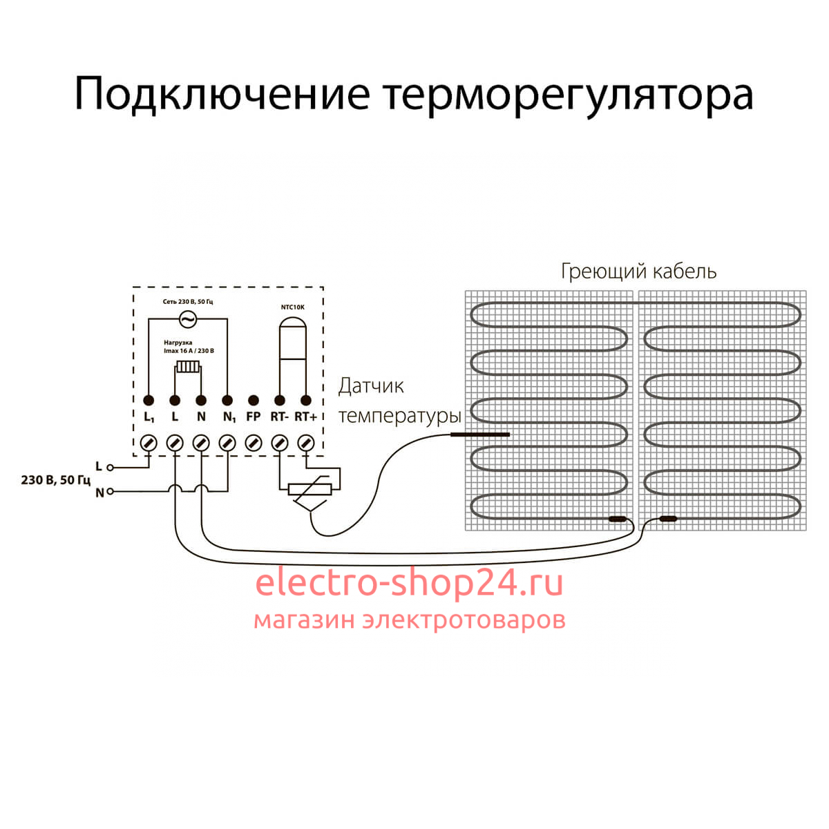 Терморегулятор электромеханический для теплого пола Werkel слоновая кость W1151103 4690389155710 4690389155710 - магазин электротехники Electroshop