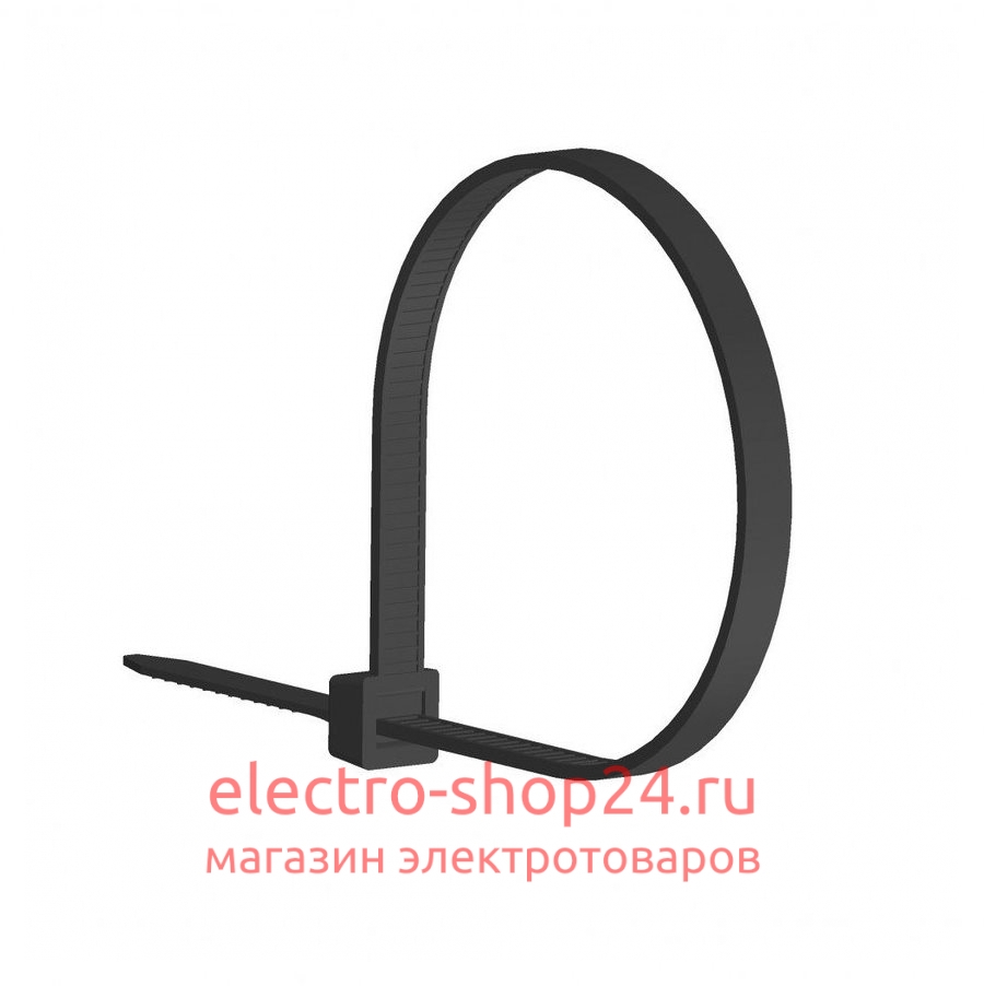 Кабельная стяжка стандартная 2,5х150мм (100шт) черная - магазин электротехники Electroshop