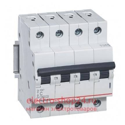 Автоматический выключатель Legrand 419739 RX3 4,5ka 10а 4п C 419739 - магазин электротехники Electroshop