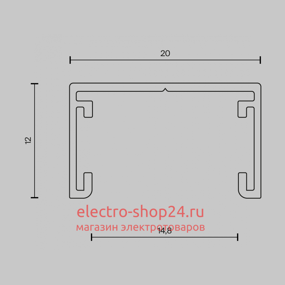 Шинопровод накладной Maytoni Busbar trunkings Basity TRX172-111B TRX172-111B - магазин электротехники Electroshop