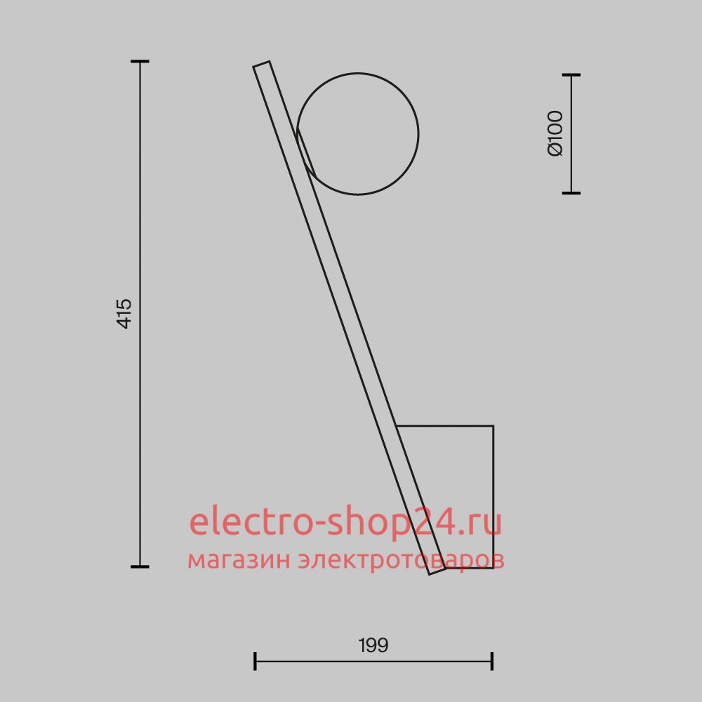 Бра Maytoni Kazimir MOD175WL-01B MOD175WL-01B - магазин электротехники Electroshop