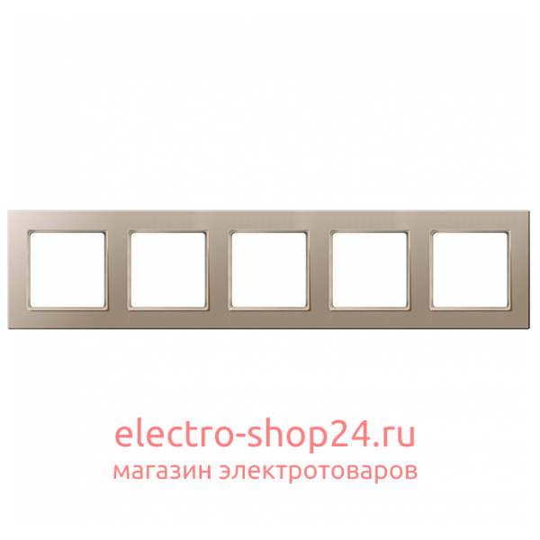 Рамка 5-ая Jung A Creation Шампань AC585CH AC585CH - магазин электротехники Electroshop