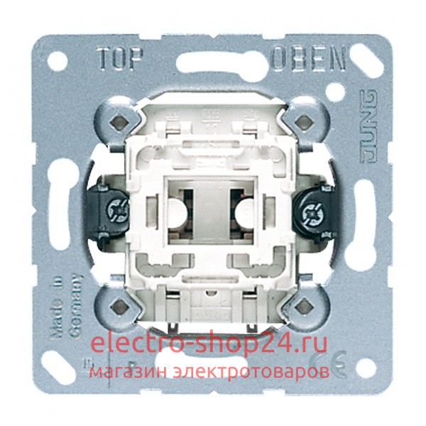 Выключатель кнопочный 1-клавишный 10а Jung механизм 531U 531U - магазин электротехники Electroshop