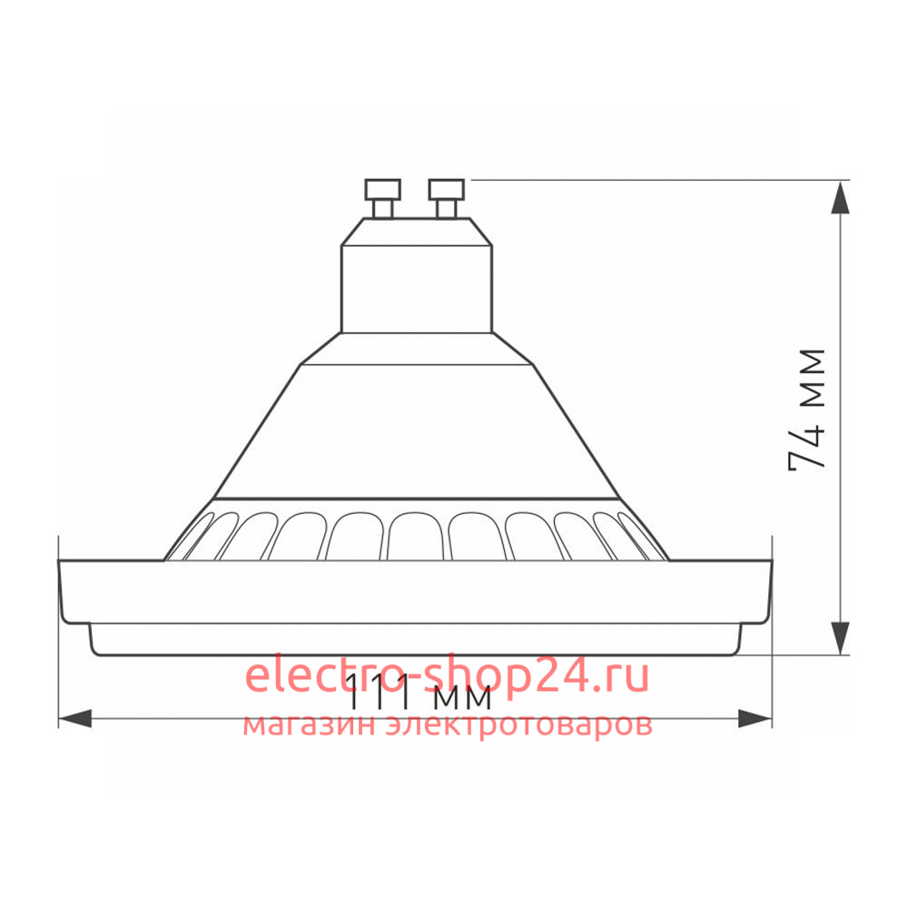 Светодиодная лампа Arlight AR111-UNIT-GU10-15W-DIM Warm3000 (WH, 24 deg, 230V) 026867 026867 - магазин электротехники Electroshop