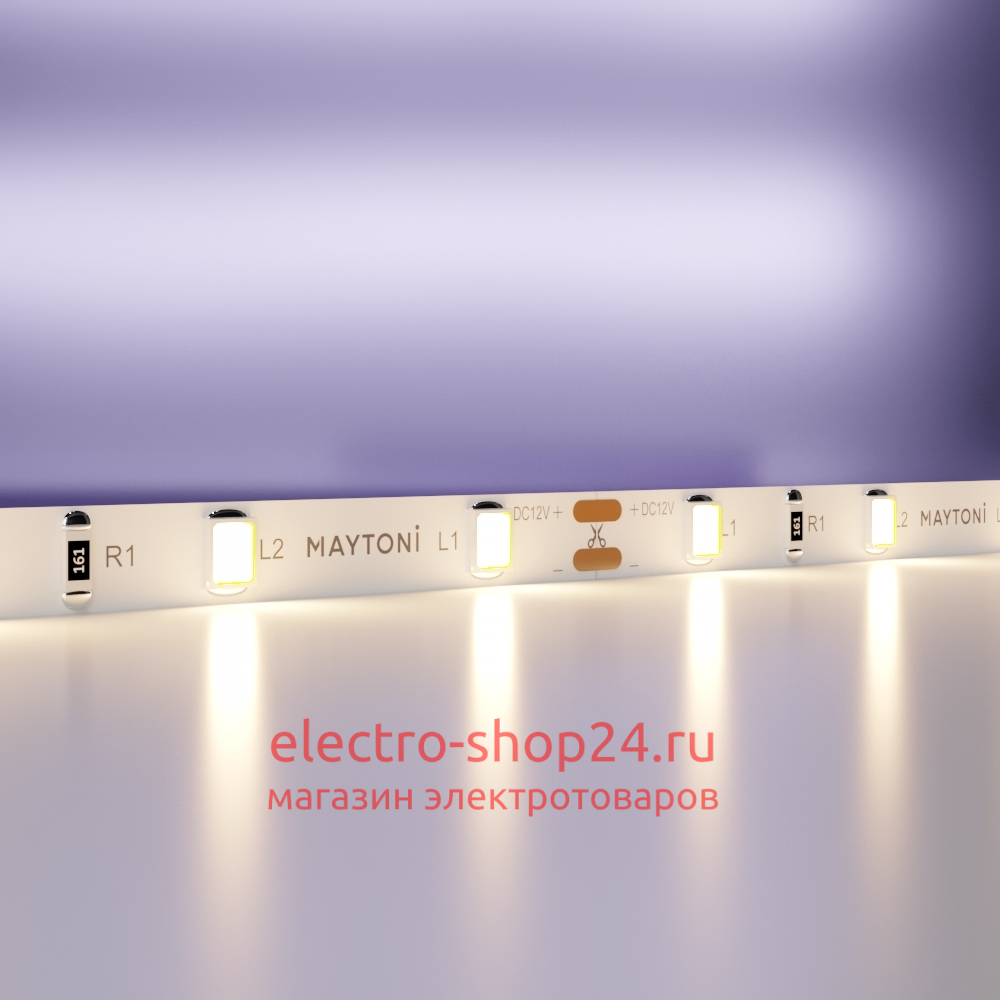 Светодиодная лента Maytoni Technical Led strip 12В 2835 4,8Вт/м 3000K 5м IP20 20007 20007 - магазин электротехники Electroshop