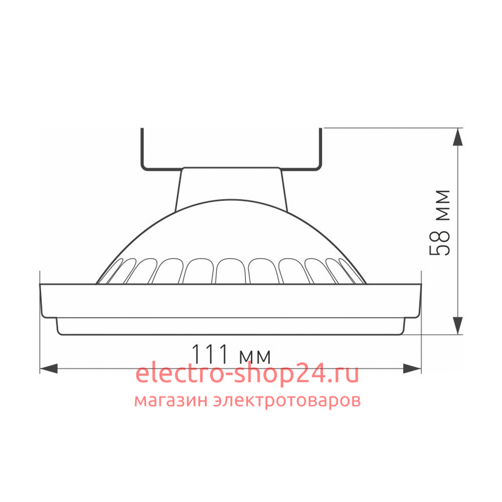 Светодиодная лампа Arlight AR111-UNIT-G53-15W- Warm3000 (WH, 24 deg, 12V) 025640 025640 - магазин электротехники Electroshop