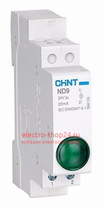 Индикатор ND9-1/w белый AC/DC230В (LED) CHINT 594128 594128 - магазин электротехники Electroshop