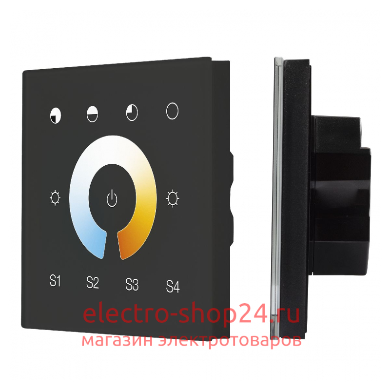 Сенсорная панель Arlight DALI-901-11-1G-4SC-MIX-DT8-IN Black BUS/230V 037195 037195 - магазин электротехники Electroshop