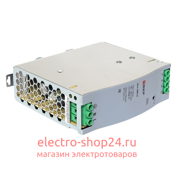 Блок питания DR-E-120W-24 120Вт вход 80-264В АС стабилизированный выход 24В DC PROxima EKF DR-E-120W-24 DR-E-120W-24 - магазин электротехники Electroshop