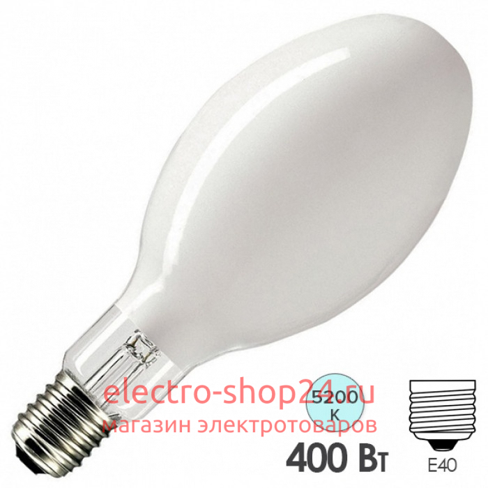 Лампа металлогалогенная BLV HIE 400W dw 5200K E40 4,0А люминофор ±360° МГЛ 223571 223571 - магазин электротехники Electroshop