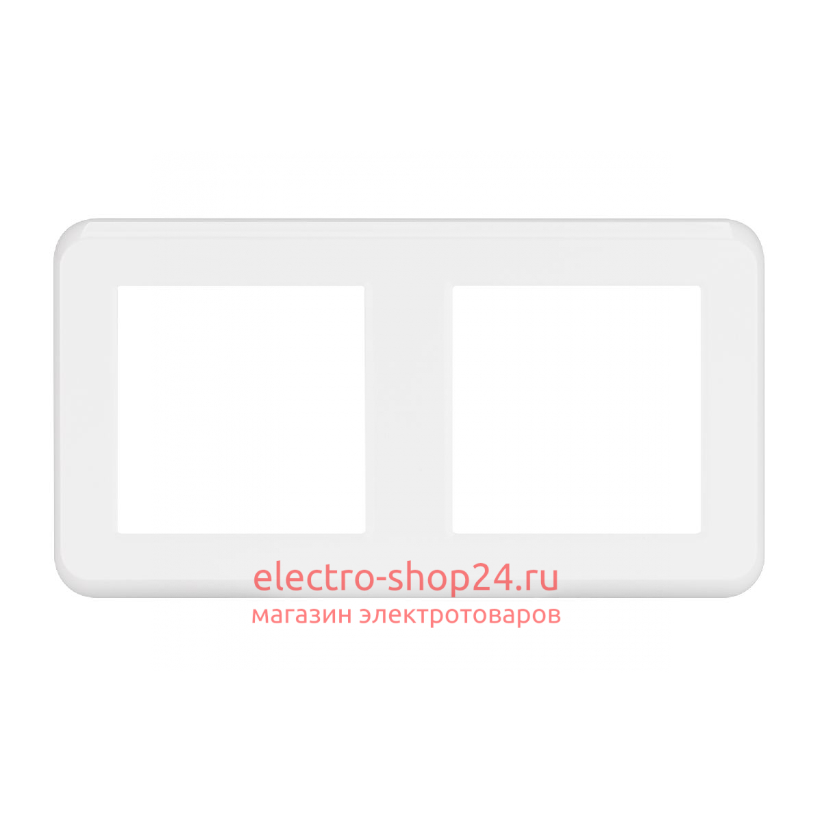 Рамка двухместная Arlight FRM-VERSA-PL-2-WH 043776 043776 - магазин электротехники Electroshop