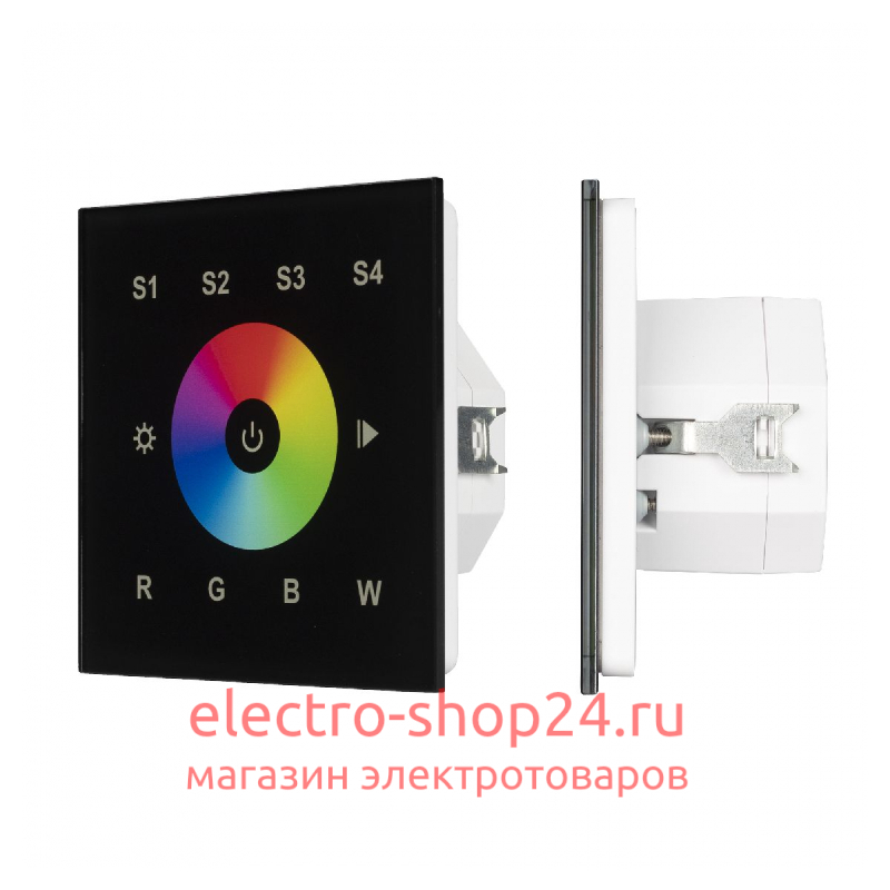 Сенсорная панель Arlight DALI-901-11-1G-4SC-RGBW-DT8-IN Black BUS/230V 037199 037199 - магазин электротехники Electroshop