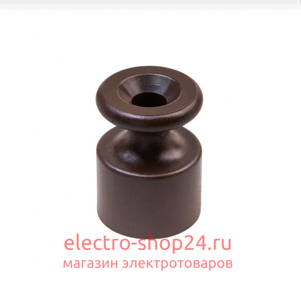 Изолятор Bironi пластиковый коричневый (100 штук в упаковке) B1-551-22-100 B1-551-22-100 - магазин электротехники Electroshop