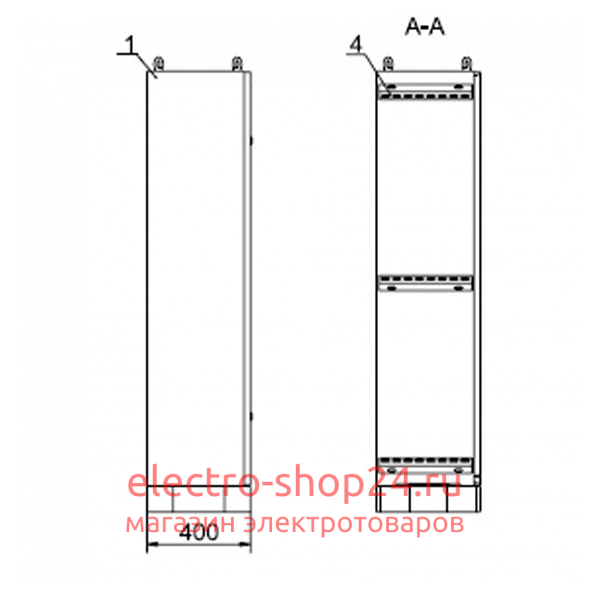 Шкаф металлический напольный ЩМП-16.6.4-0 74 У2 IP54, с цоколем 1600х600х400 ИЭК YKM40-1664-54 YKM40-1664-54 - магазин электротехники Electroshop