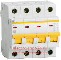 Автоматический выключатель ВА47-29 4Р 20А 4,5кА характеристика С ИЭК (автомат) MVA20-4-020-C MVA20-4-020-C - магазин электротехники Electroshop