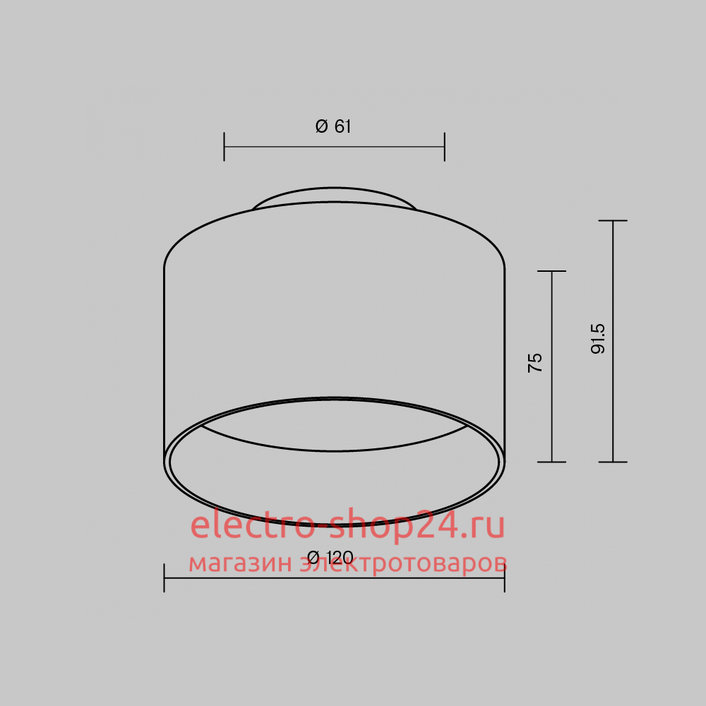 Накладной светильник Maytoni Planet C009CW-L16W4K C009CW-L16W4K - магазин электротехники Electroshop