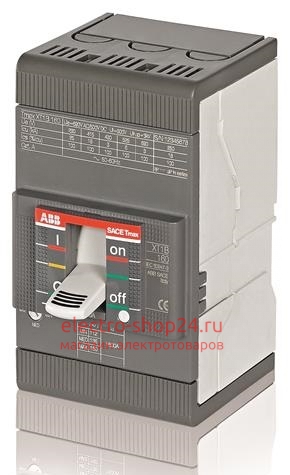 Выключатель автоматический 125A ABB Tmax XT1B 160 TMD 125-1250 3P F F - магазин электротехники Electroshop