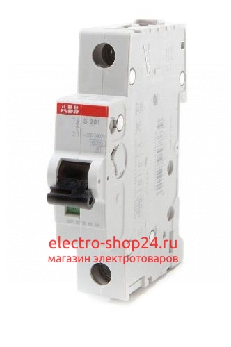 S201 B25 Автомат 1-полюсный 25А 6кА (хар-ка B) ABB - магазин электротехники Electroshop