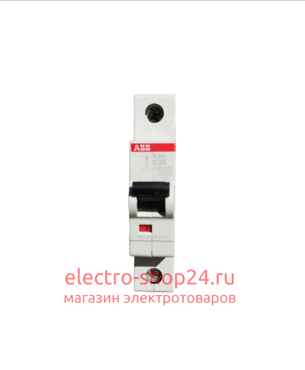 S201 C25 Автоматический выключатель 1-полюсный 25А 6кА (хар-ка C) ABB 2CDS251001R0254 2CDS251001R0254 - магазин электротехники Electroshop