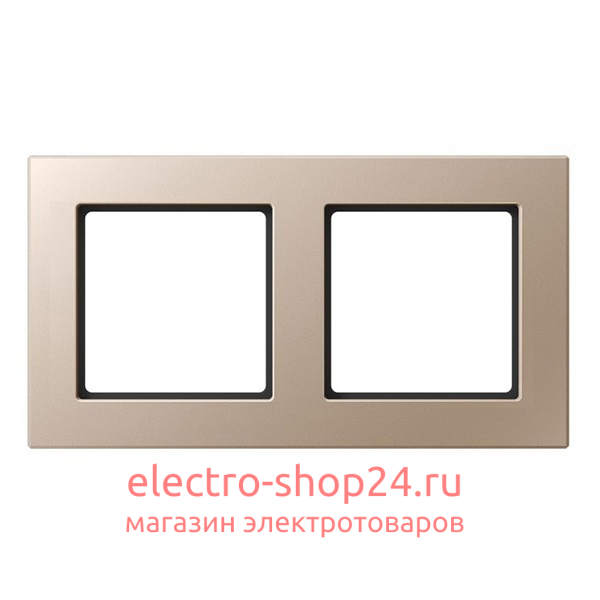 Рамка 2-ая Jung A Creation Шампань AC582CH AC582CH - магазин электротехники Electroshop