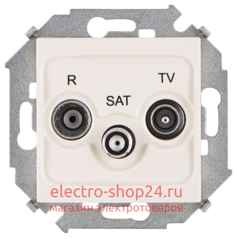 Розетка R-TV-SAT простая Simon 15 слоновая кость 1591466-031 1591466-031 - магазин электротехники Electroshop