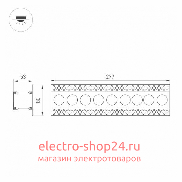 Встраиваемый светодиодный светильник Arlight MS-Orient-Built-Trimless-TC-S38x277-20W Day3000 031926 031926 - магазин электротехники Electroshop