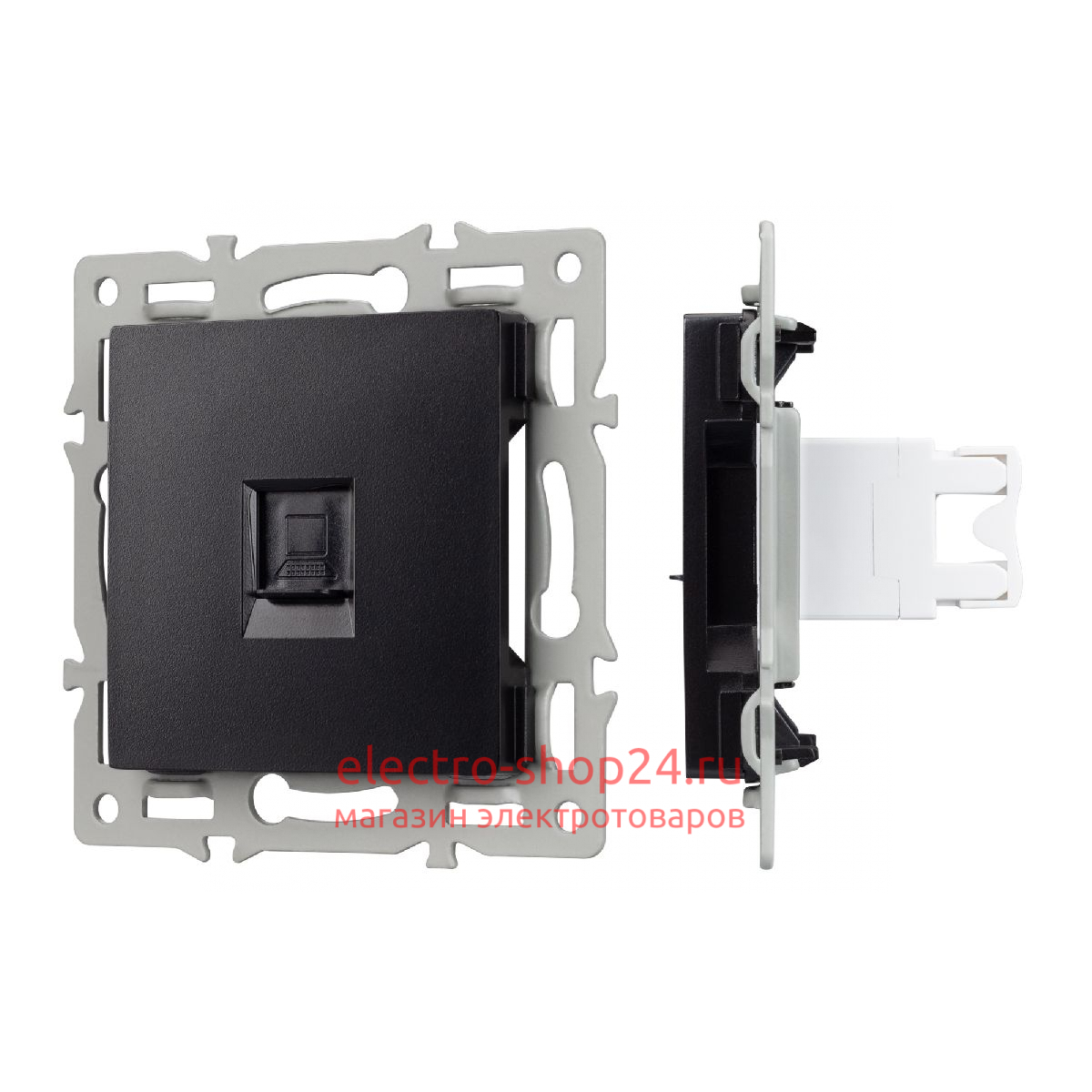 Механизм компьютерной розетки Arlight SCT-MPC1-PL-BK 045334 045334 - магазин электротехники Electroshop