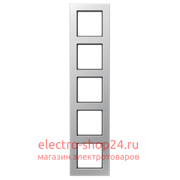 Рамка 5-ая Jung A550 Алюминий A5585BFAL A5585BFAL - магазин электротехники Electroshop