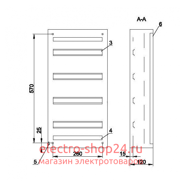 Щит металлический ЩРн-48з-1 36 УХЛ3 IP31 на 48 модулей навесной 620х310х120 TITAN 3 ИЭК серый MKM14-N-48-31-Z MKM14-N-48-31-Z - магазин электротехники Electroshop