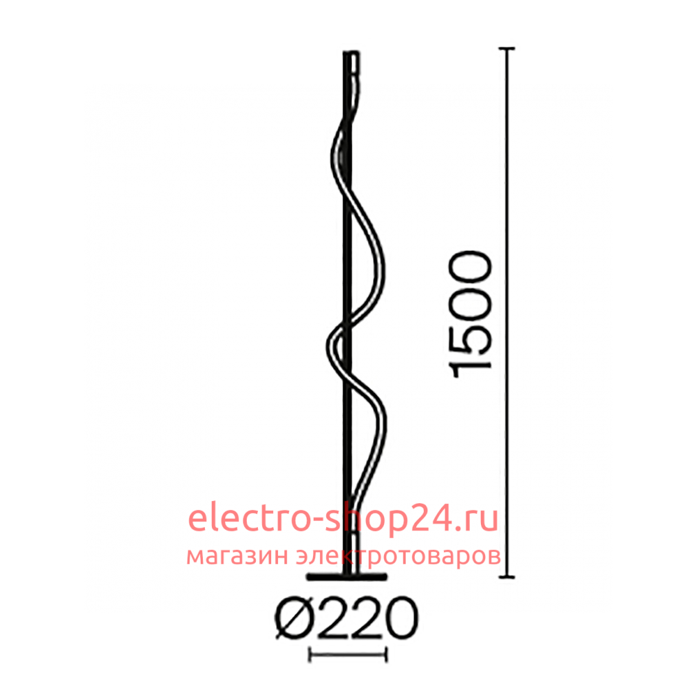 Торшер Maytoni Tau MOD166FL-L15B3K MOD166FL-L15B3K - магазин электротехники Electroshop