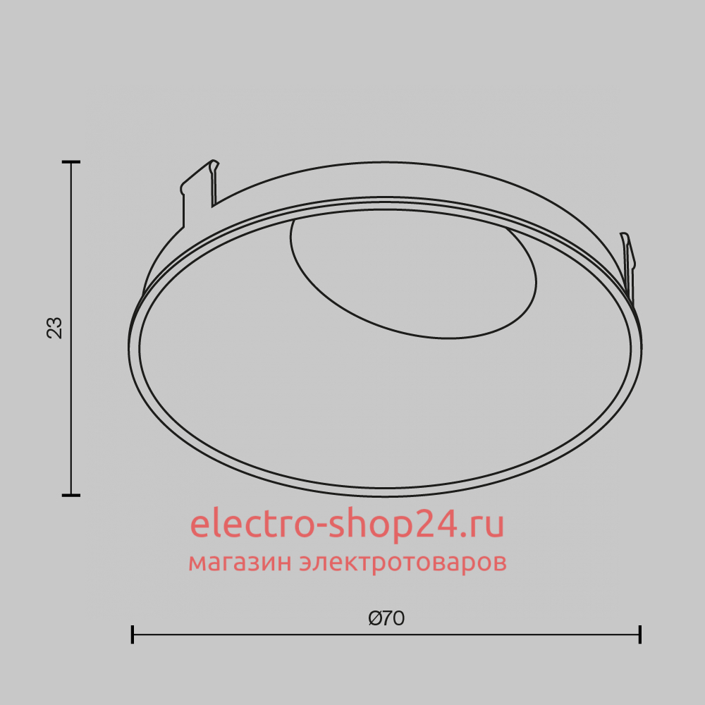 Декоративная рамка-отражатель Maytoni Wise Ring057-10-B Ring057-10-B - магазин электротехники Electroshop