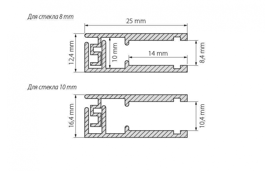 Профиль Arlight KLUS-GLASS-810-2000 ANOD 019191 019191 - магазин электротехники Electroshop