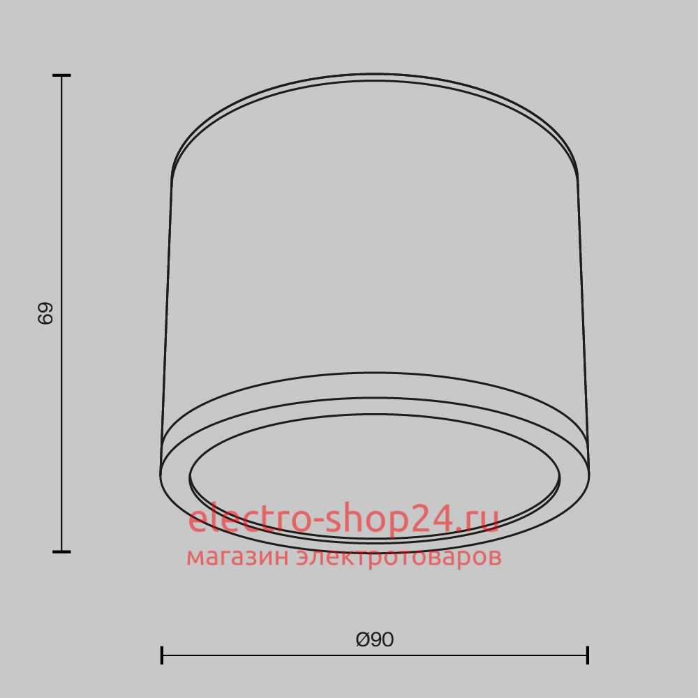 Накладной светильник Maytoni Rendo C095CL-GX53-W C095CL-GX53-W - магазин электротехники Electroshop