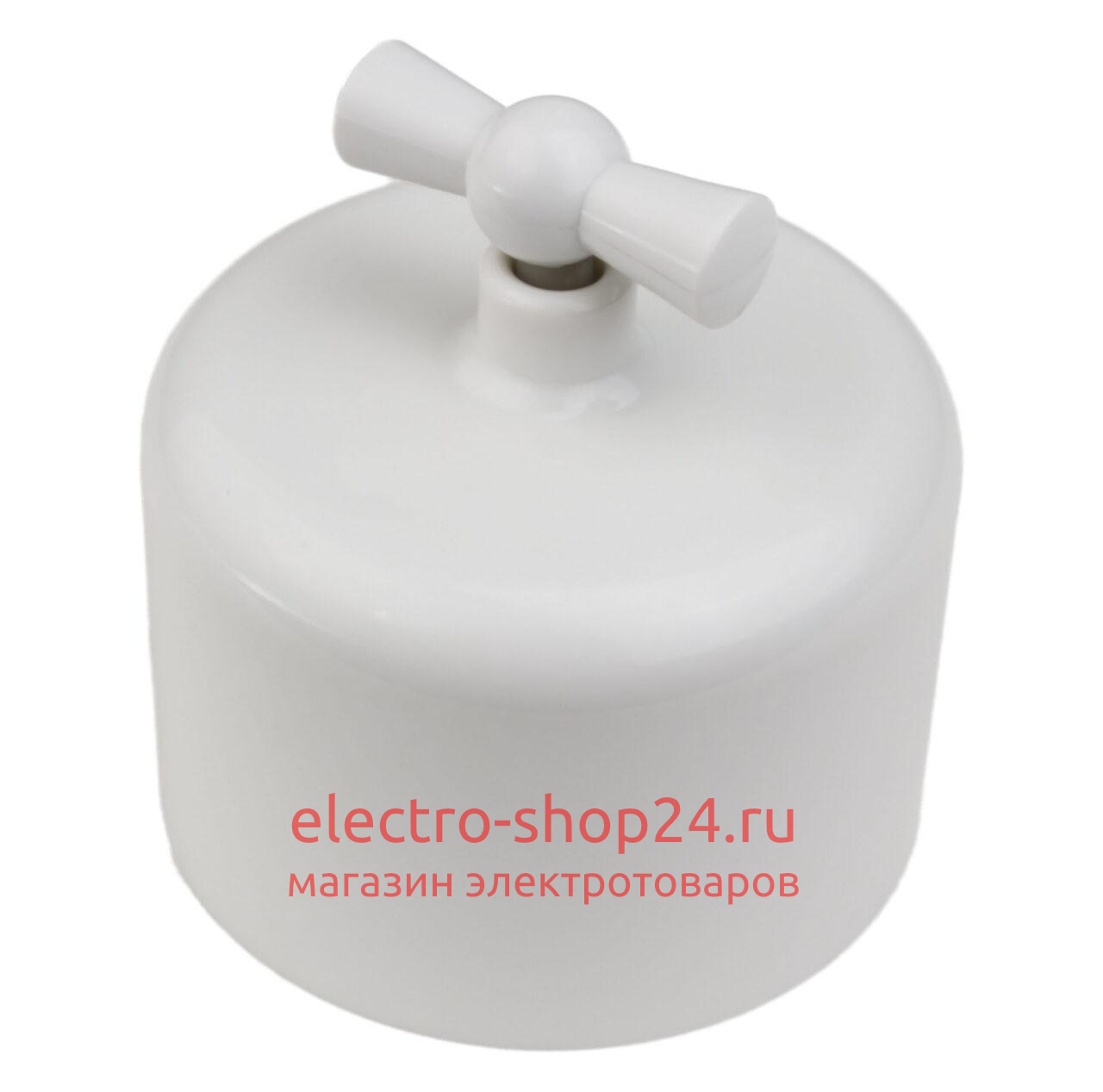 Выключатель 1-клавишный Bironi Ришелье пластик белый R1-210-21 R1-210-21 - магазин электротехники Electroshop