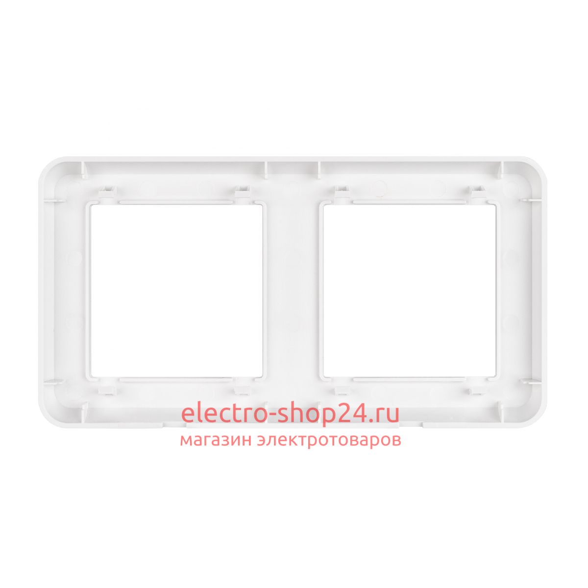 Рамка двухместная Arlight FRM-VERSA-PL-2-WH 043776 043776 - магазин электротехники Electroshop