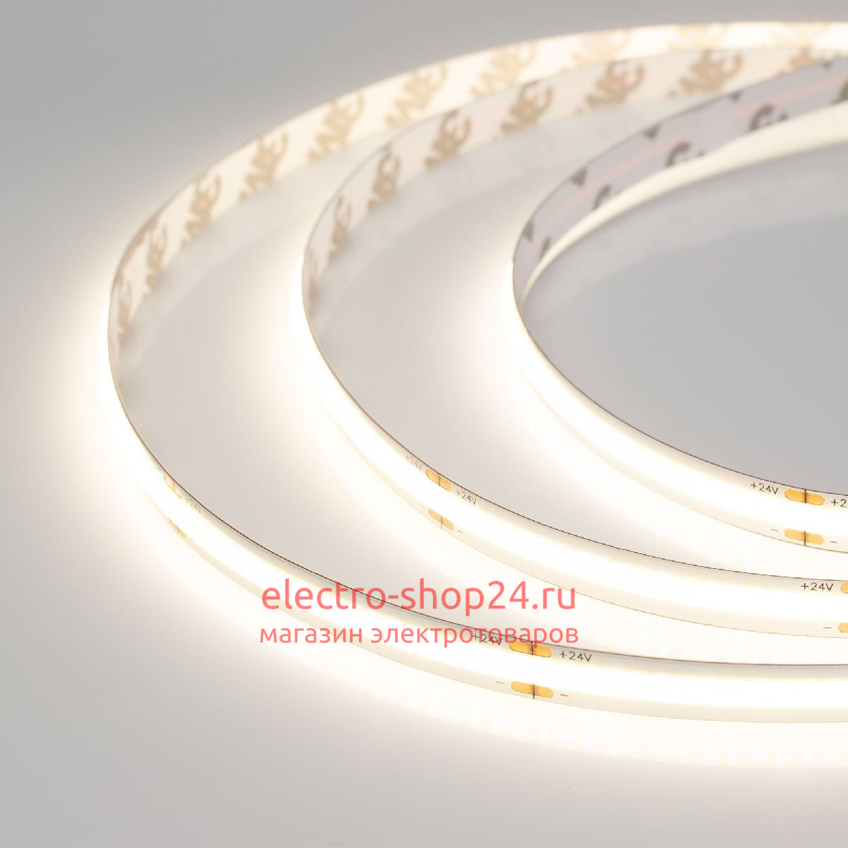 Светодиодная лента Arlight COB-X378-8mm 24V Day4000 (11 W/m, IP20, 5m) 031884(3) 031884(3) - магазин электротехники Electroshop