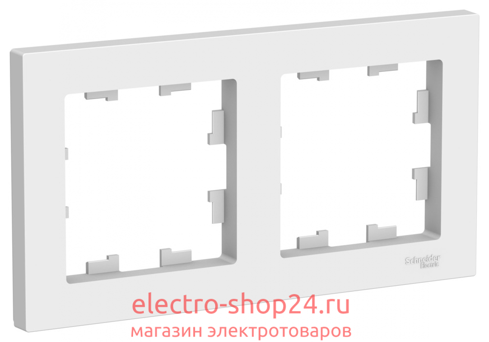 Рамка Schneider Electric AtlasDesign 2 поста универсальная лотос ATN001302 ATN001302 - магазин электротехники Electroshop