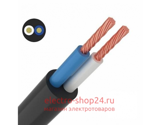 Провод соединительный ПВС 2х1,5 черный - магазин электротехники Electroshop