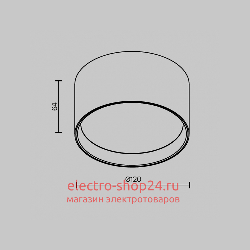 Накладной светильник Maytoni Glare C091CL-12W3K-W C091CL-12W3K-W - магазин электротехники Electroshop