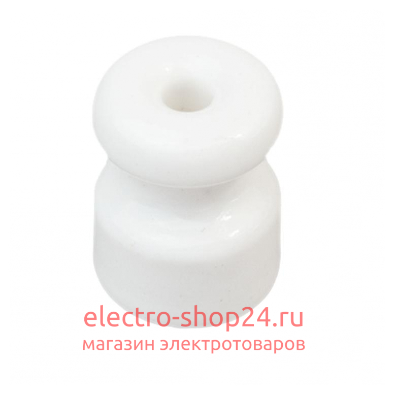 Изолятор Bironi R керамика белый (50 штук в упаковке) R1-551-01-50 R1-551-01-50 - магазин электротехники Electroshop