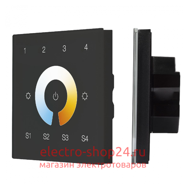 Сенсорная панель Arlight DALI-901-11-4G-4SC-MIX-DT8-IN Black BUS/230V 037197 037197 - магазин электротехники Electroshop