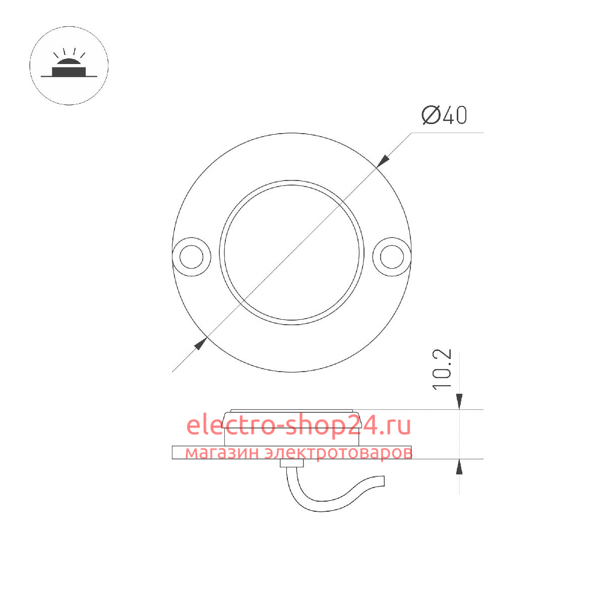 Архитектурный светильник Arlight ART-DECK-LAMP-R40-1W Day4000 024926(1) 024926(1) - магазин электротехники Electroshop