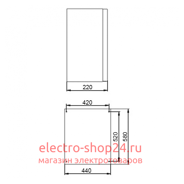 Щит металлический влагозащищенный ЩМП-3-0 74 У2 IP54 с монтажной платой 650х500х220 ИЭК YKM40-03-54 YKM40-03-54 - магазин электротехники Electroshop