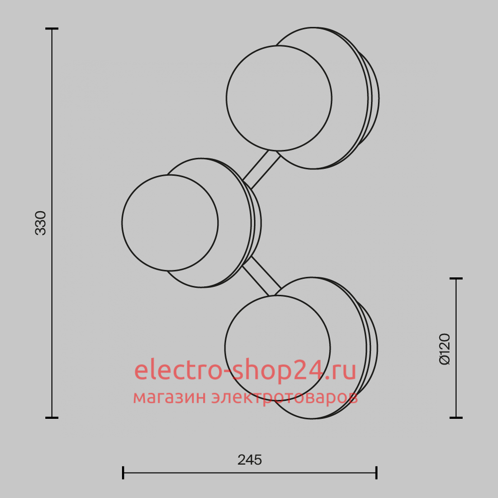 Бра Maytoni Ambre MOD331WL-L6BS3K MOD331WL-L6BS3K - магазин электротехники Electroshop