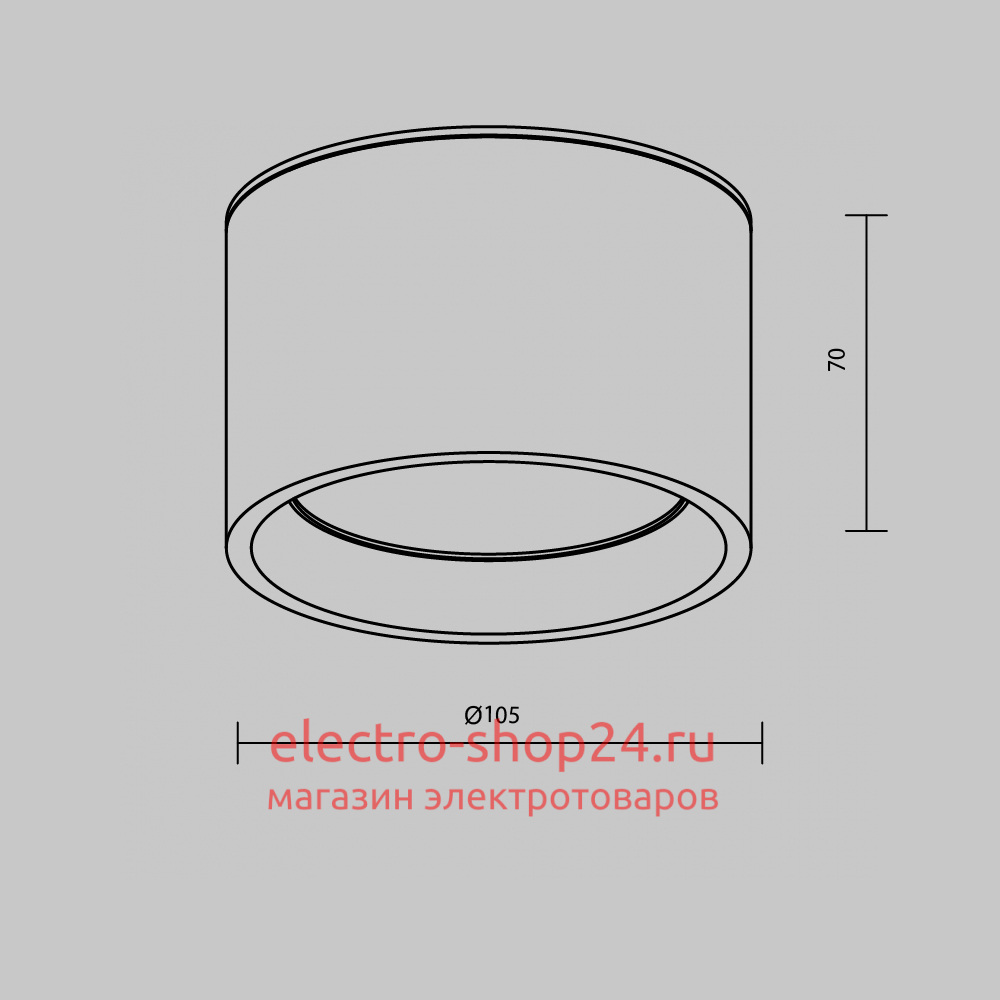 Накладной светильник Maytoni Hydra C090CL-10W4K-B C090CL-10W4K-B - магазин электротехники Electroshop