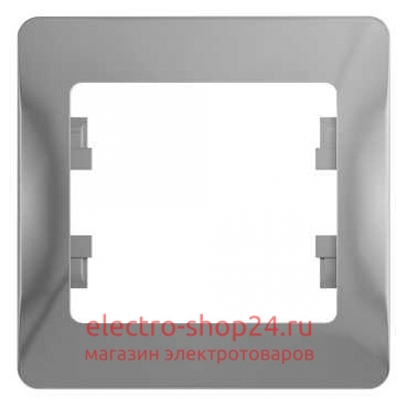 Рамка Schneider Electric Glossa 1-постовая, алюминий GSL000301 - магазин электротехники Electroshop